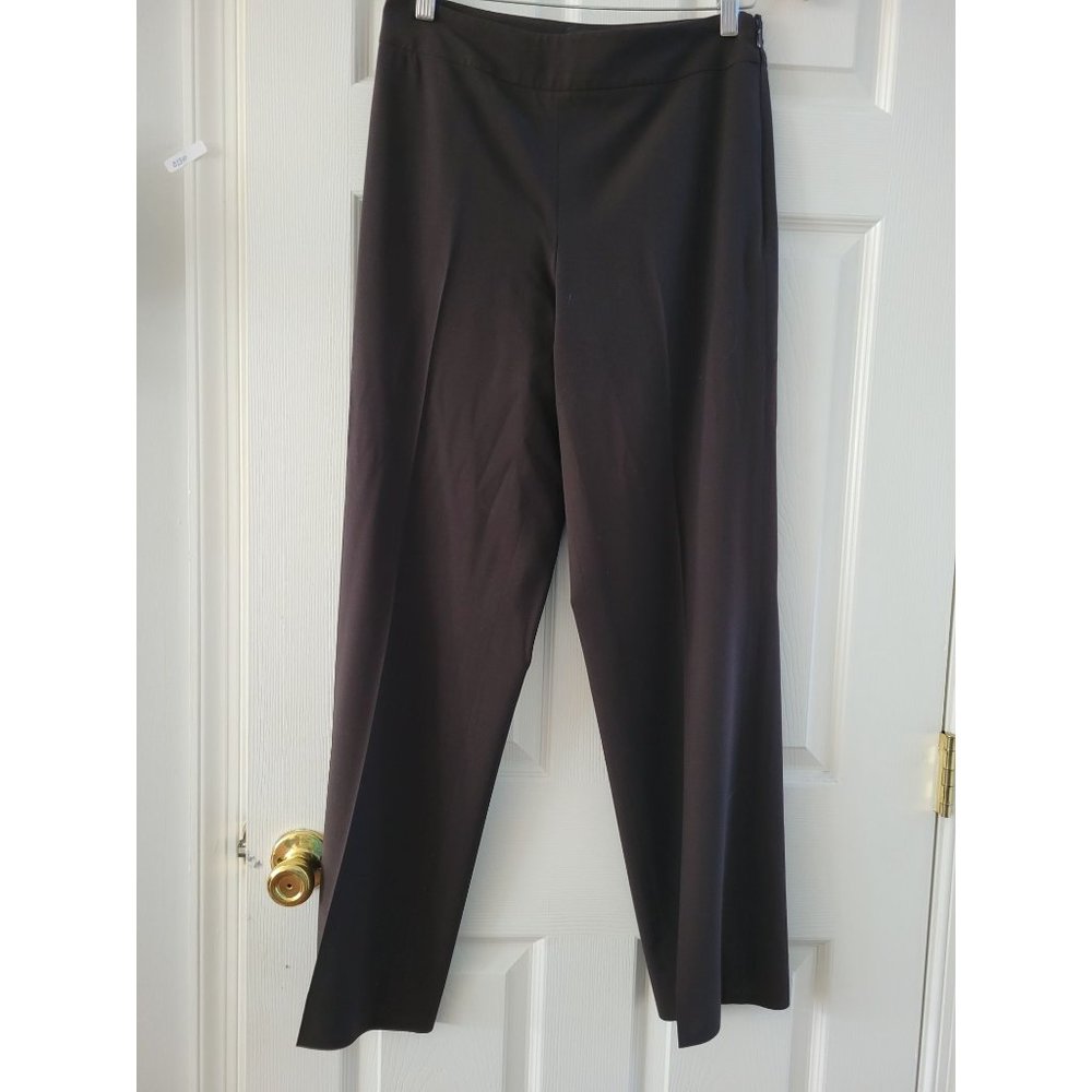 Giorgio Armani Black/Brown Straight-Leg Trousers